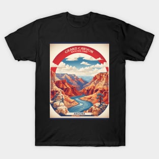 Grand Cayon United States of America Tourism Vintage Poster T-Shirt